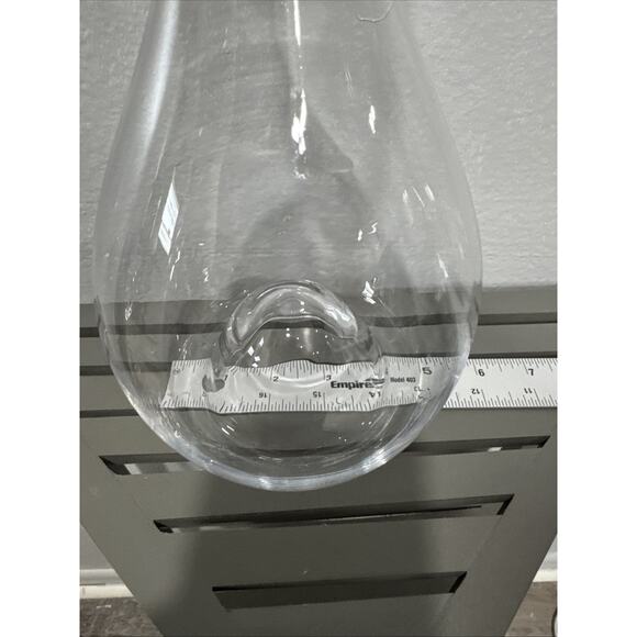 Clear Glass Wine Decanter, 11 inches Wine Serving - Picture 7 of 9